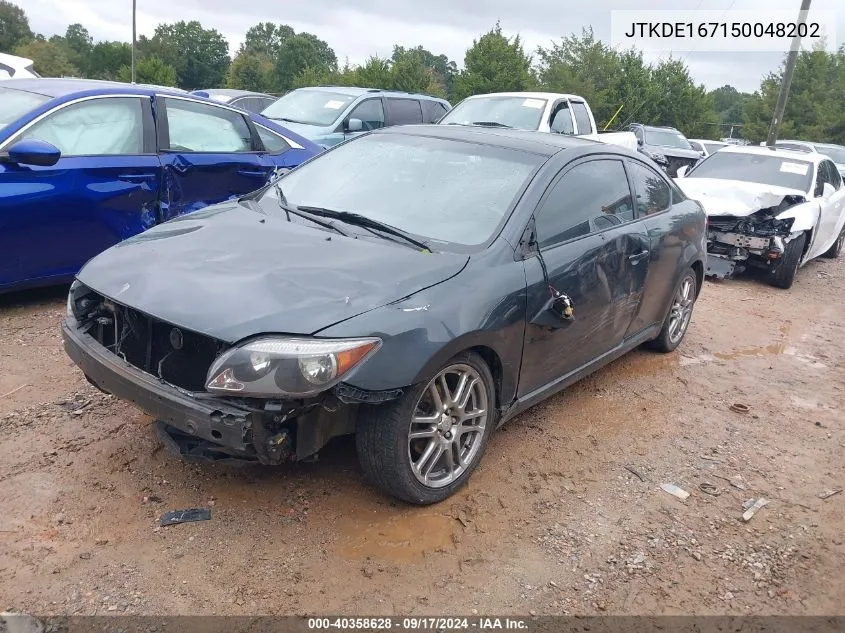 2005 Scion Tc VIN: JTKDE167150048202 Lot: 40358628