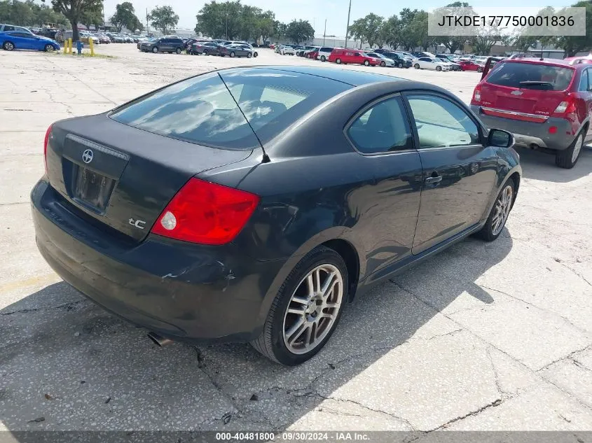 JTKDE177750001836 2005 Scion Tc