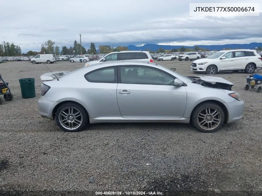 2005 Scion Tc VIN: JTKDE177X50006674 Lot: 40609159