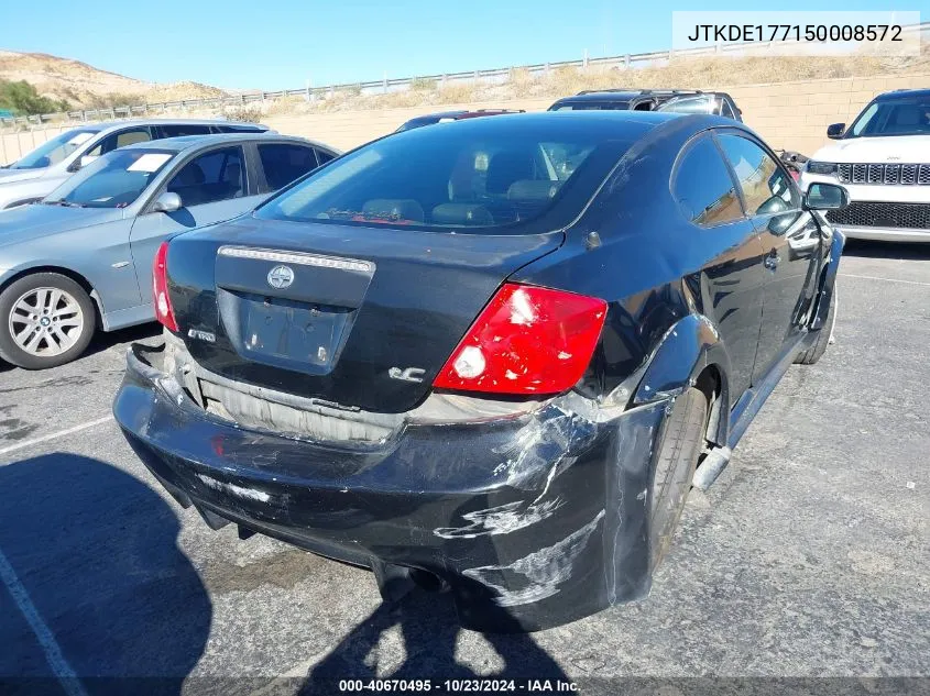 2005 Scion Tc VIN: JTKDE177150008572 Lot: 40670495