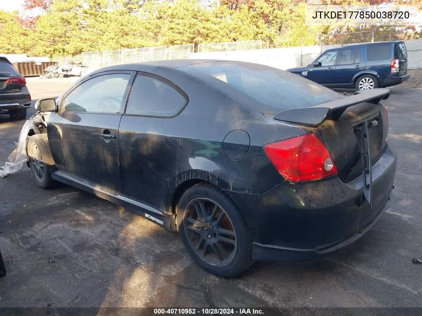 2005 Scion Tc VIN: JTKDE177850038720 Lot: 40710952