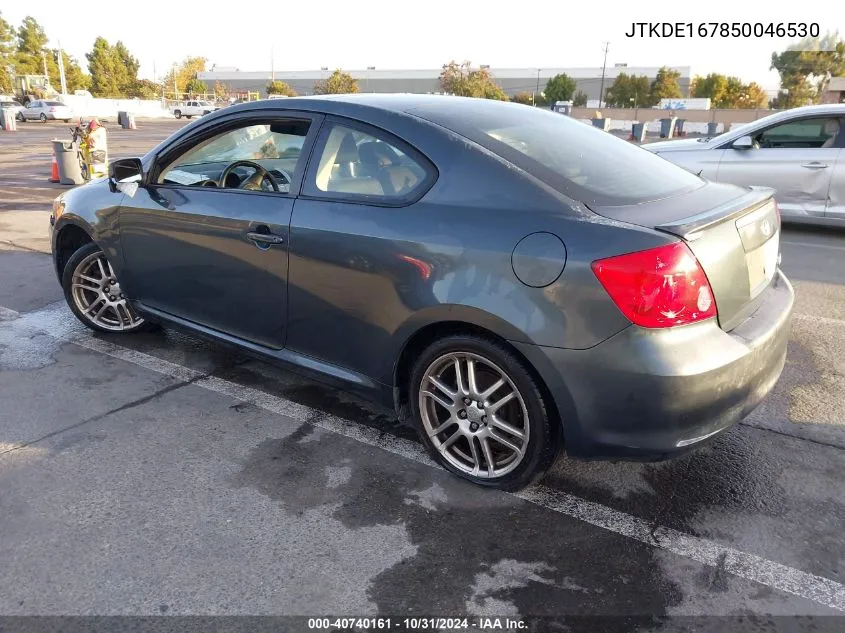 2005 Scion Tc VIN: JTKDE167850046530 Lot: 40740161