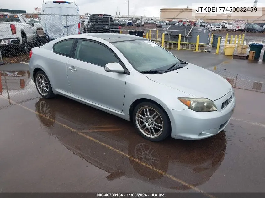 2005 Scion Tc VIN: JTKDE177450032459 Lot: 40788184