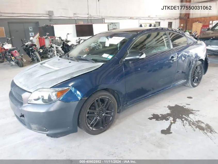 2005 Scion Tc VIN: JTKDE177550031062 Lot: 40802582