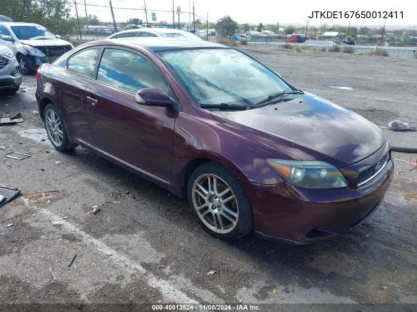 2005 Scion Tc VIN: JTKDE167650012411 Lot: 40813524