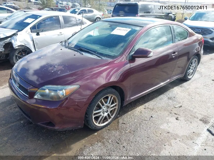 2005 Scion Tc VIN: JTKDE167650012411 Lot: 40813524