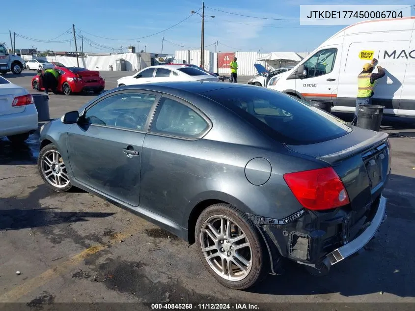 2005 Scion Tc VIN: JTKDE177450006704 Lot: 40845268