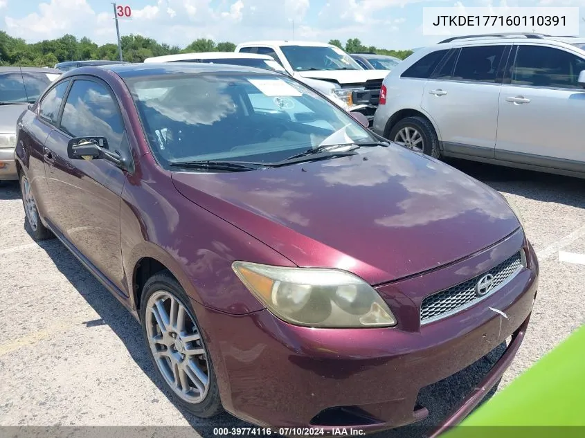 JTKDE177160110391 2006 Scion Tc