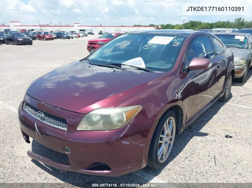 JTKDE177160110391 2006 Scion Tc