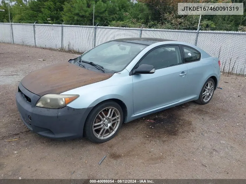 2006 Scion Tc VIN: JTKDE167460091319 Lot: 40098054