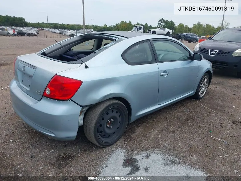 2006 Scion Tc VIN: JTKDE167460091319 Lot: 40098054