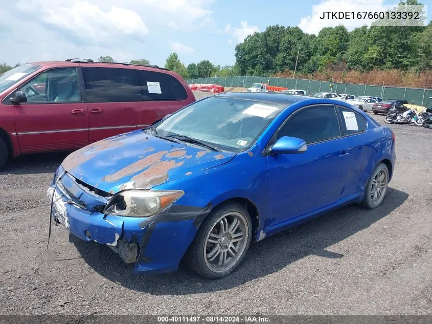 2006 Scion Tc VIN: JTKDE167660133392 Lot: 40111497