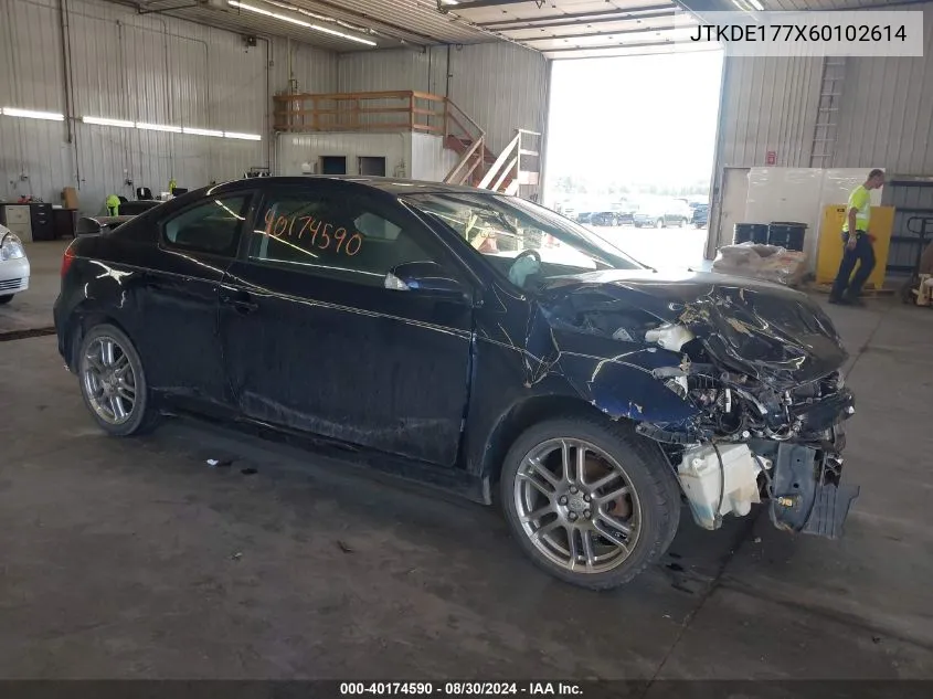 2006 Scion Tc VIN: JTKDE177X60102614 Lot: 40174590