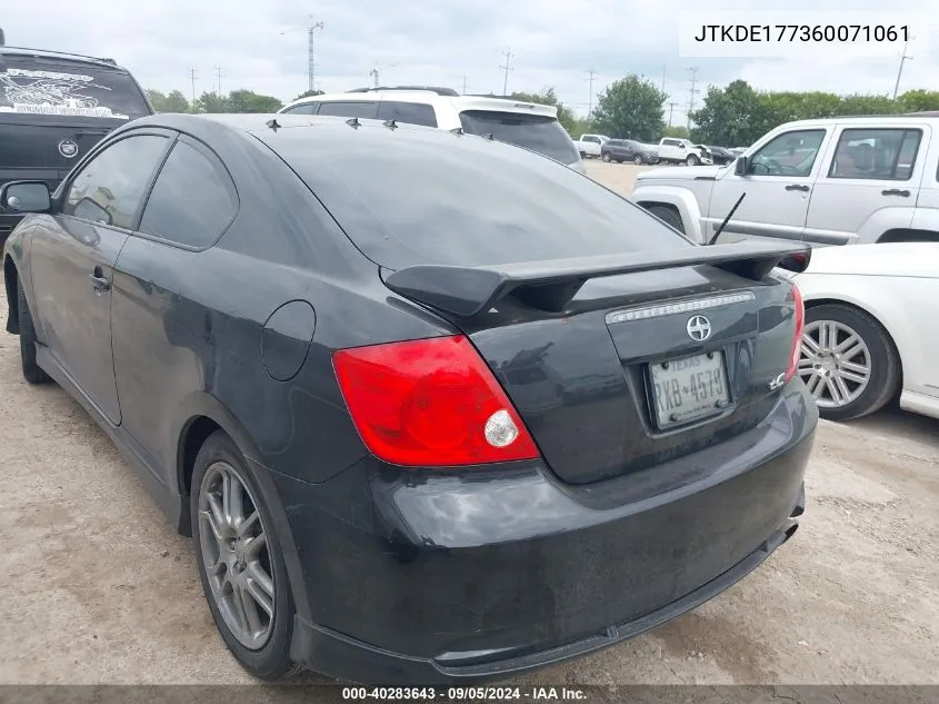 2006 Scion Tc VIN: JTKDE177360071061 Lot: 40283643