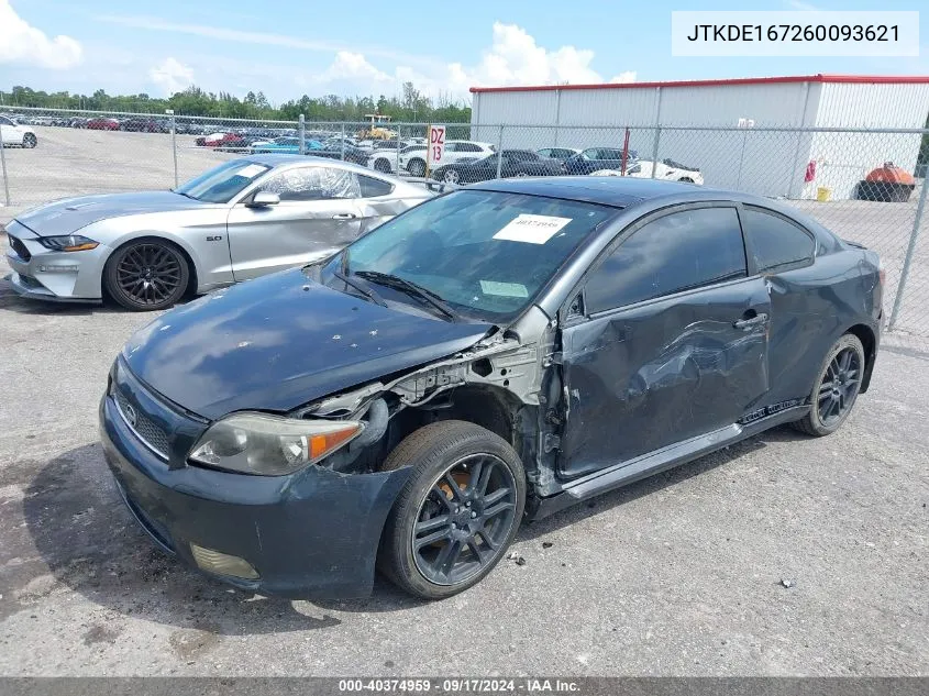 2006 Scion Tc VIN: JTKDE167260093621 Lot: 40374959