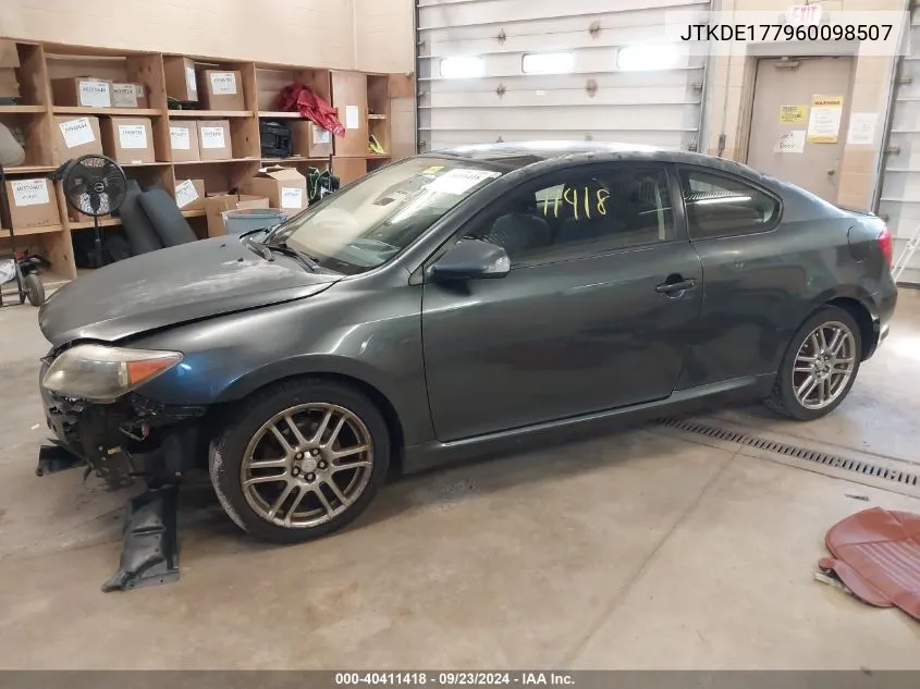 2006 Scion Tc VIN: JTKDE177960098507 Lot: 40411418