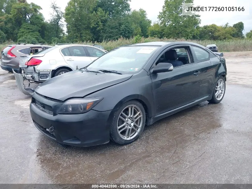 2006 Scion Tc VIN: JTKDE177260105166 Lot: 40442898