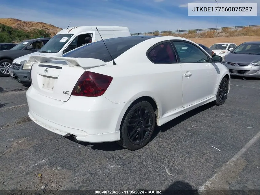 2006 Scion Tc VIN: JTKDE177560075287 Lot: 40728625