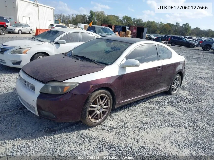 2006 Scion Tc VIN: JTKDE177060127666 Lot: 40758316