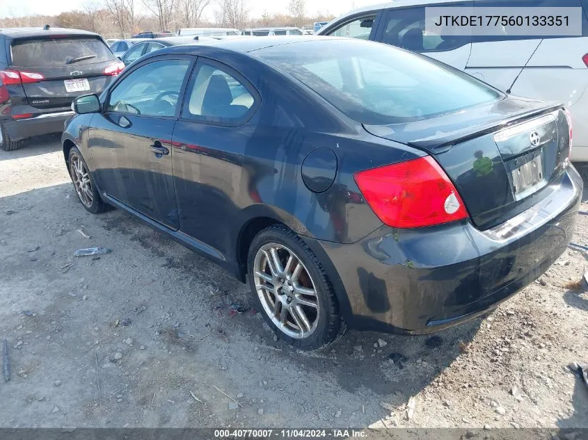 2006 Scion Tc VIN: JTKDE177560133351 Lot: 40770007