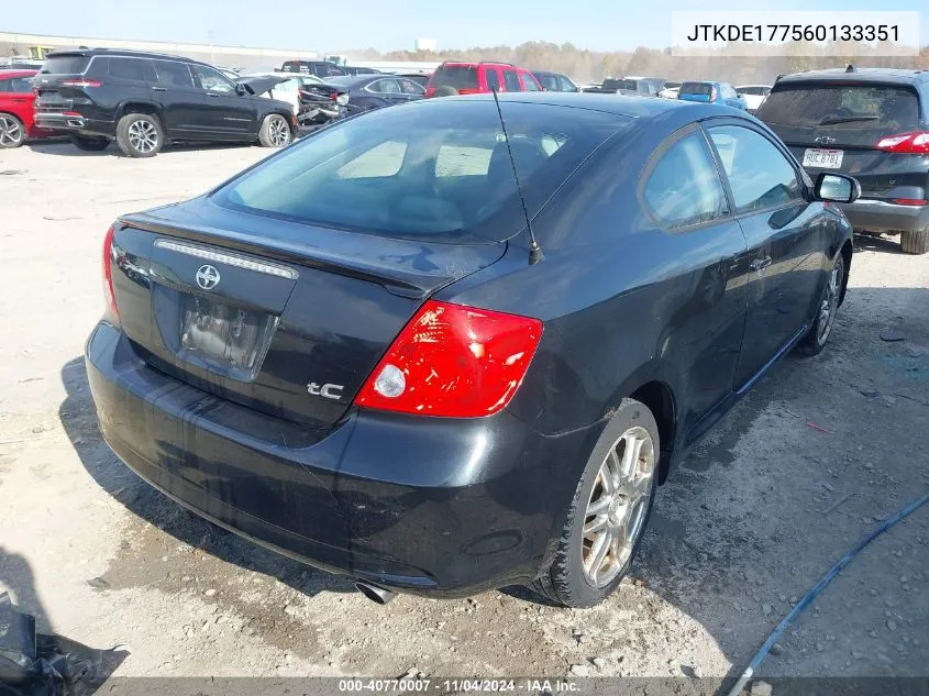 2006 Scion Tc VIN: JTKDE177560133351 Lot: 40770007