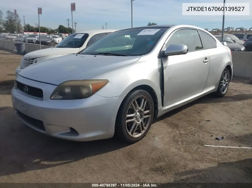 2006 Scion Tc VIN: JTKDE167060139527 Lot: 40798397