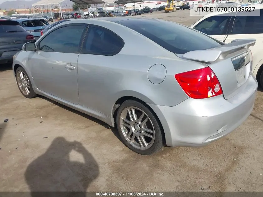 2006 Scion Tc VIN: JTKDE167060139527 Lot: 40798397