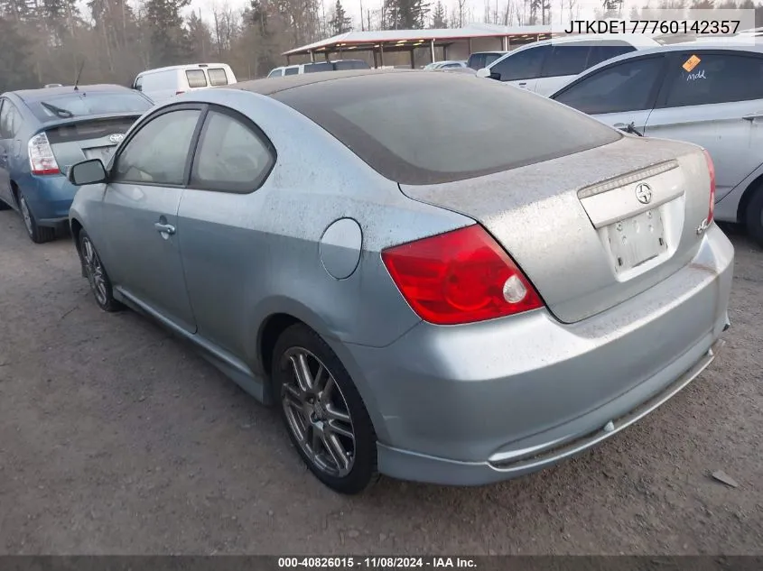 2006 Scion Tc VIN: JTKDE177760142357 Lot: 40826015