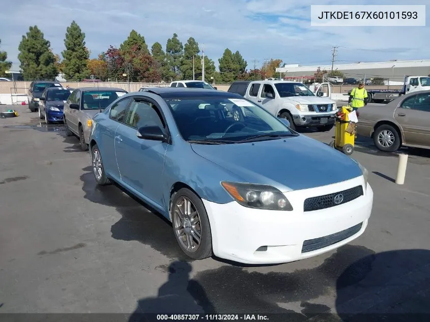 2006 Scion Tc VIN: JTKDE167X60101593 Lot: 40857307