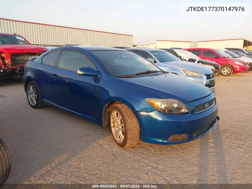 2007 Scion Tc VIN: JTKDE177370147976 Lot: 40052893