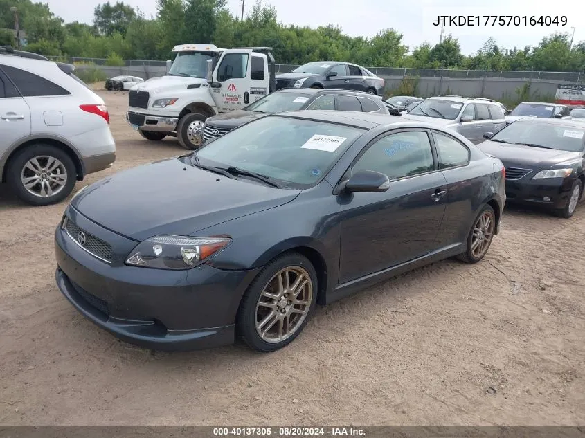 2007 Scion Tc VIN: JTKDE177570164049 Lot: 40137305