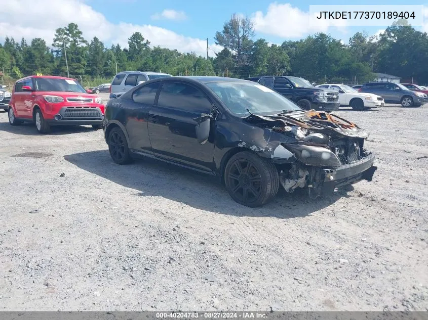 2007 Scion Tc VIN: JTKDE177370189404 Lot: 40204783