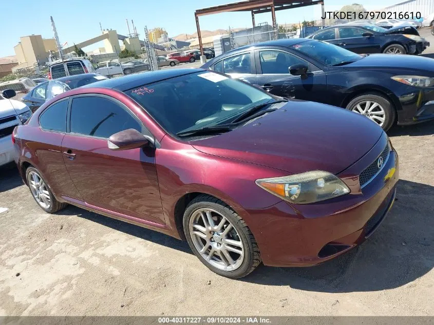 JTKDE167970216610 2007 Scion Tc