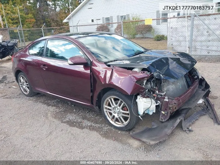 2007 Scion Tc VIN: JTKDE177770183797 Lot: 40407695