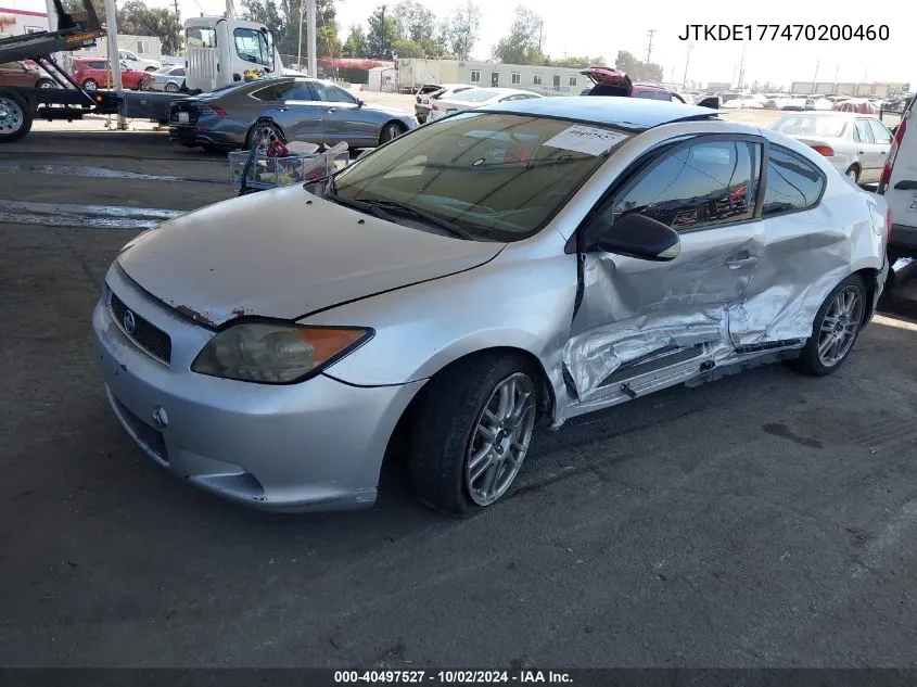 2007 Scion Tc VIN: JTKDE177470200460 Lot: 40497527