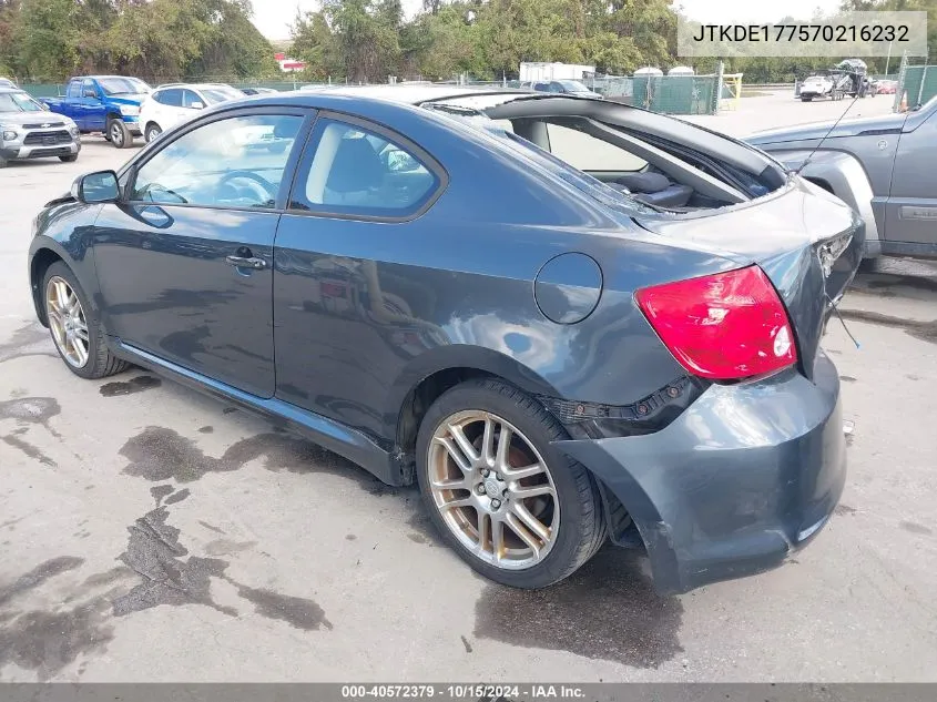 JTKDE177570216232 2007 Scion Tc