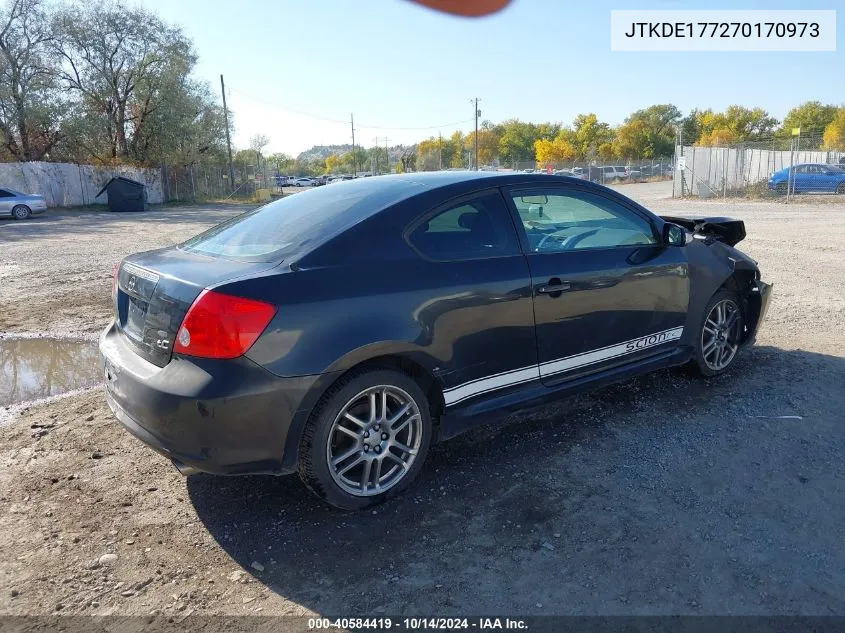 2007 Scion Tc VIN: JTKDE177270170973 Lot: 40584419