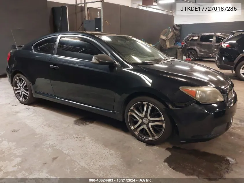 2007 Scion Tc VIN: JTKDE177270187286 Lot: 40624483