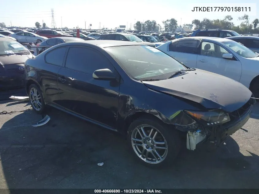 2007 Scion Tc VIN: JTKDE177970158111 Lot: 40666690