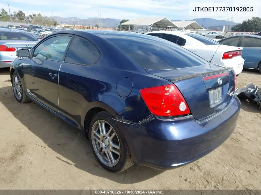 JTKDE177370192805 2007 Scion Tc