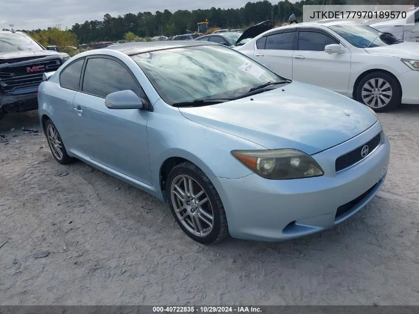 2007 Scion Tc VIN: JTKDE177970189570 Lot: 40722835