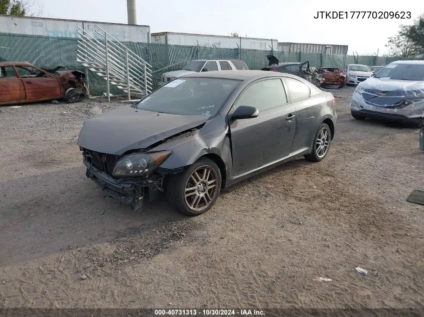 2007 Scion Tc VIN: JTKDE177770209623 Lot: 40731313