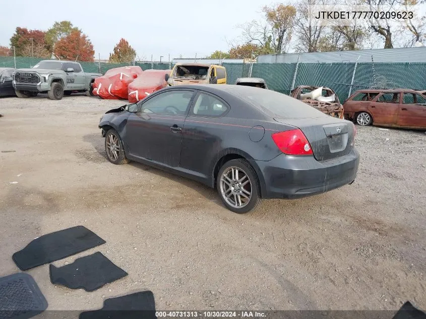 2007 Scion Tc VIN: JTKDE177770209623 Lot: 40731313