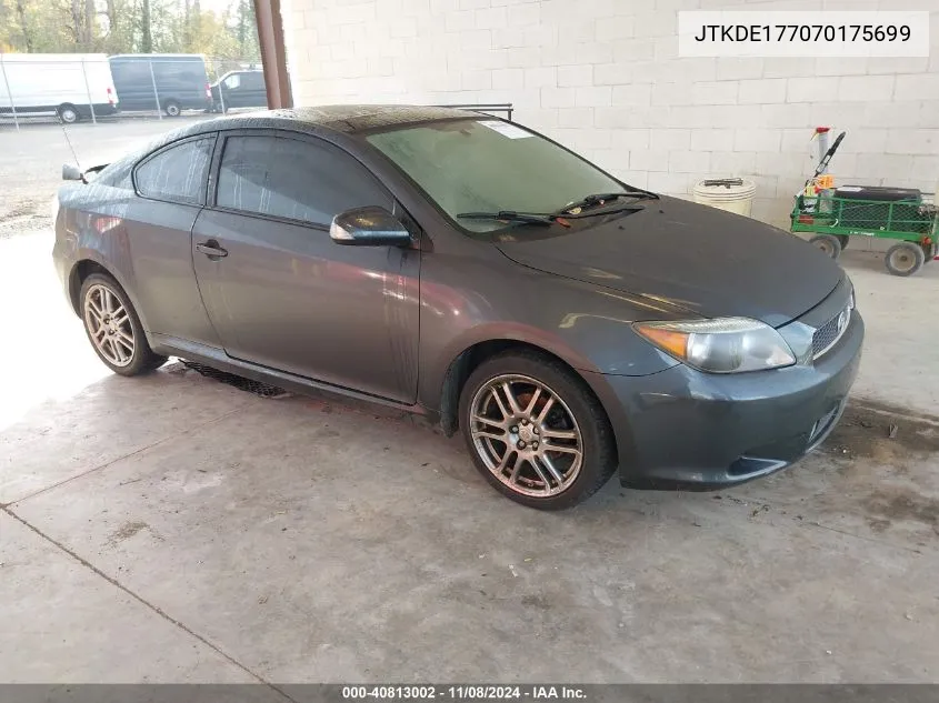 2007 Scion Tc VIN: JTKDE177070175699 Lot: 40813002