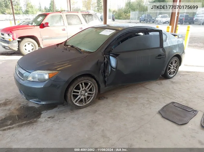 2007 Scion Tc VIN: JTKDE177070175699 Lot: 40813002