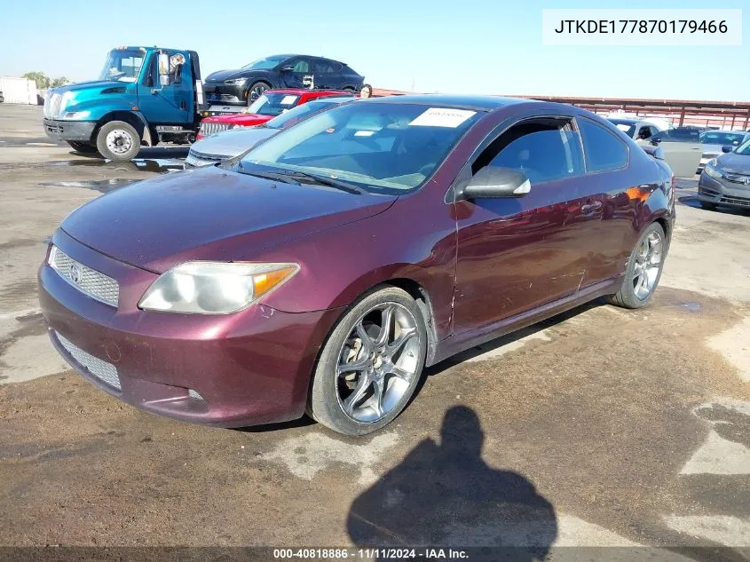 2007 Scion Tc VIN: JTKDE177870179466 Lot: 40818886