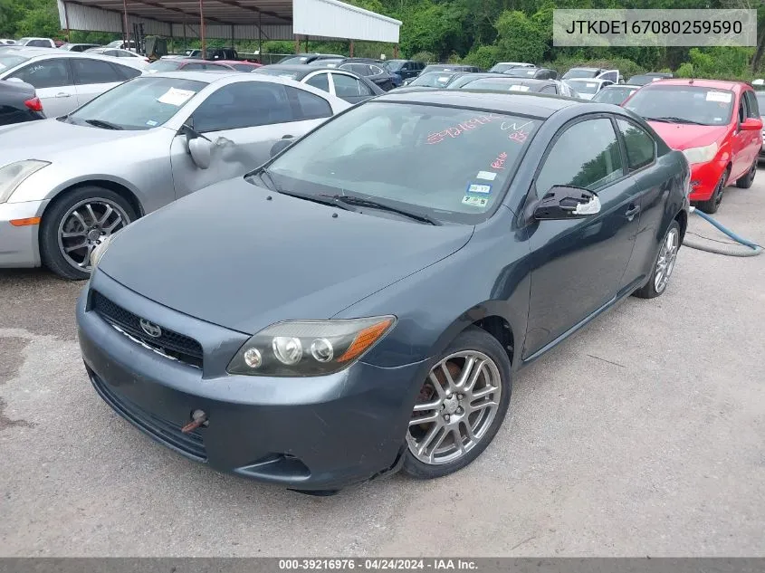 2008 Scion Tc VIN: JTKDE167080259590 Lot: 39216976