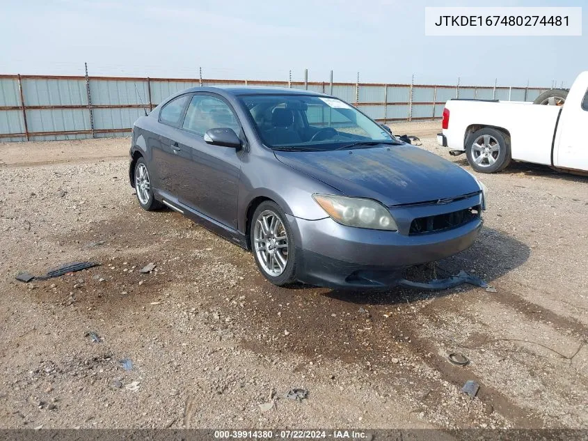 JTKDE167480274481 2008 Scion Tc