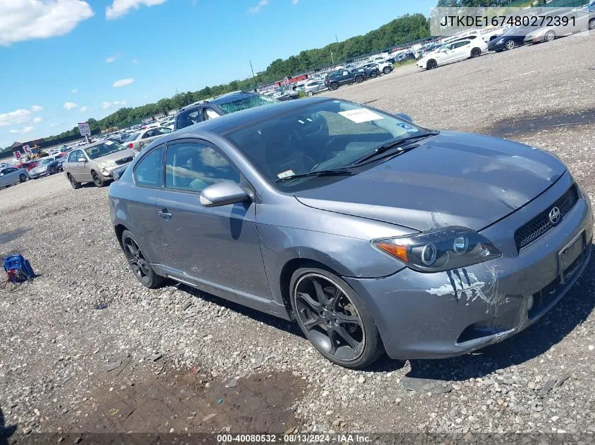 2008 Scion Tc VIN: JTKDE167480272391 Lot: 40080532