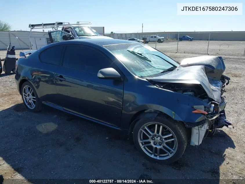 2008 Scion Tc VIN: JTKDE167580247306 Lot: 40122757